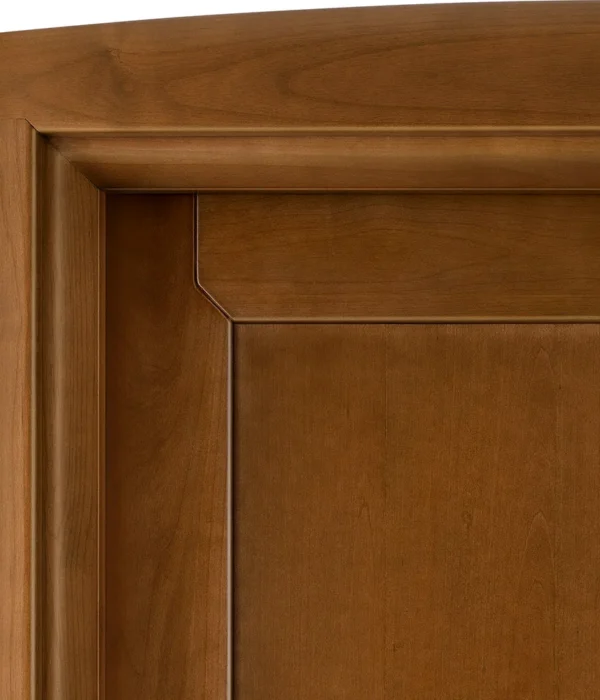 Alder stained dark walnut wood